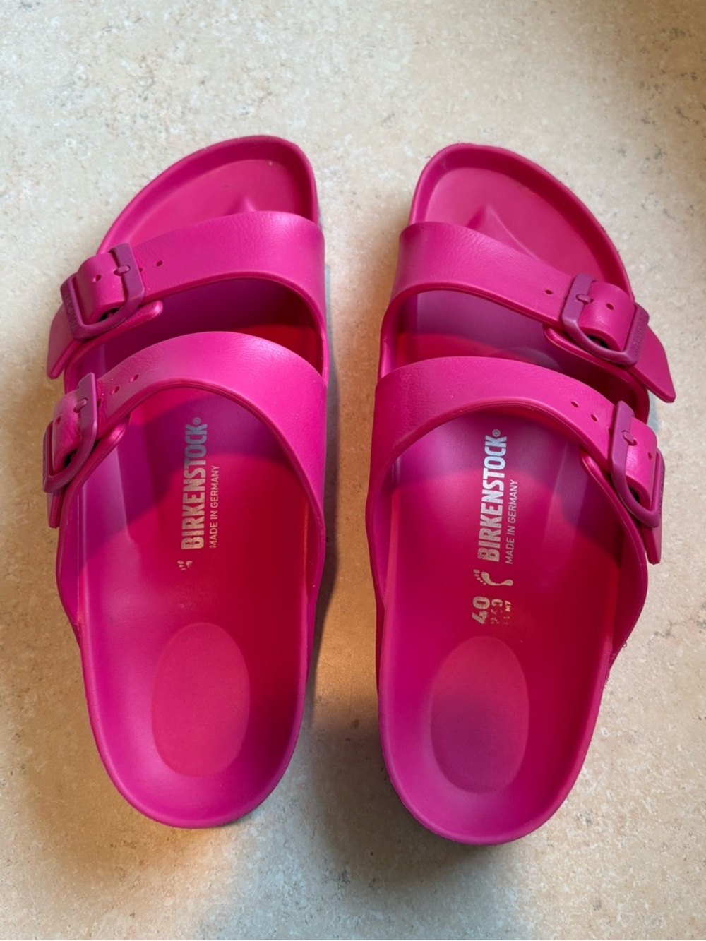 Birkenstock Arizona EVA Sandals in Hot Pink beet root